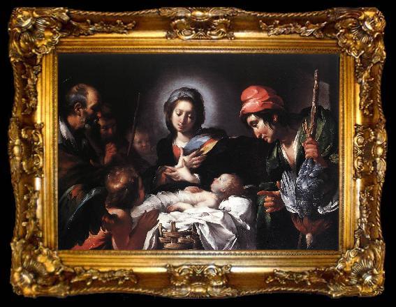 framed  STROZZI, Bernardo Adoration of the Shepherds ar, ta009-2